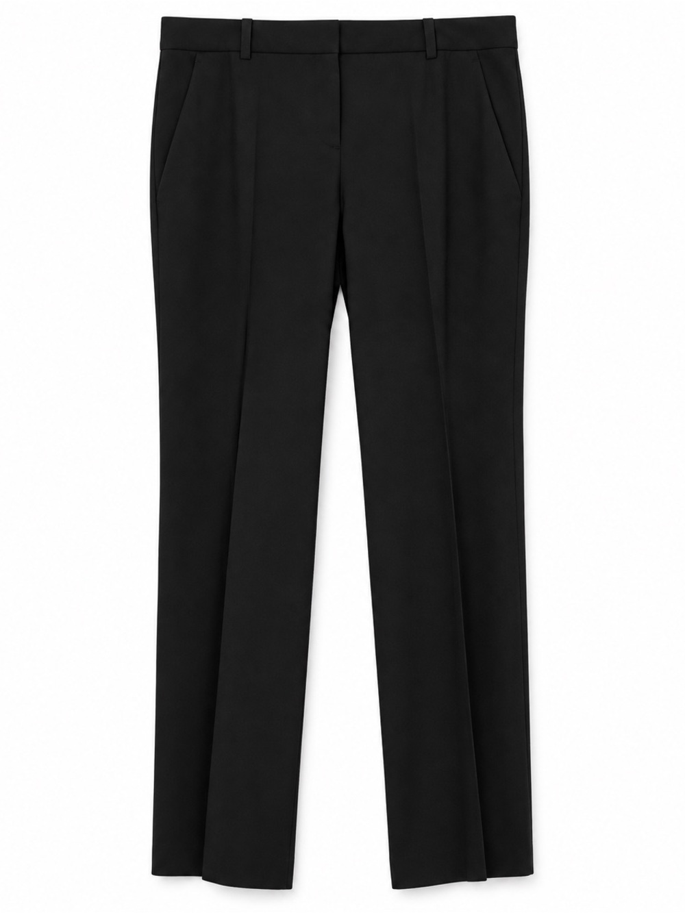 Theory Black Wool Blend Straight Leg Dress Pants Women's Size 12